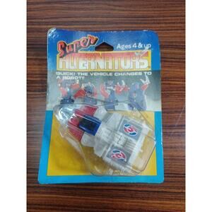 Vintage 1986 Super Alternators By Tomy Jet Robot Transformers Ted White Blue NIP